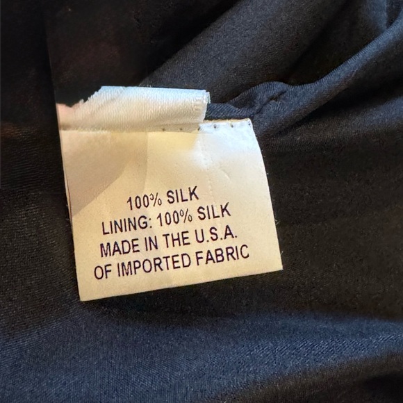 Charles Chang-Lima Silk Halter Midi Dress • Black 100% Silk Size 6, Retail $1140 - Picture 12 of 12